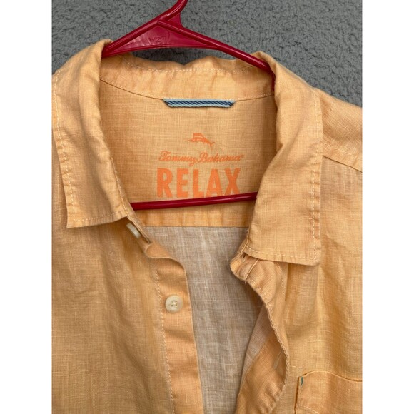 Tommy Bahama Relax 100% Linen long sleeve button down Shirt Sz xl - Picture 3 of 6